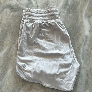 Lululemon Hotty Hot Short *High-Rise Long 4"
White